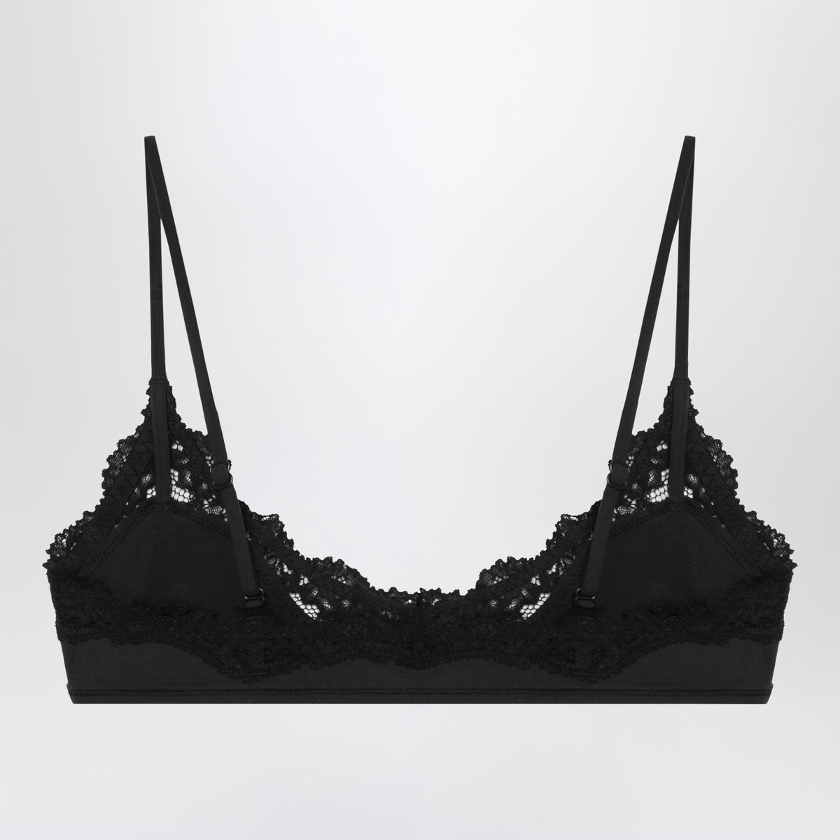 Schwarze Fits Everybody Bralette aus Stretch-Spitze