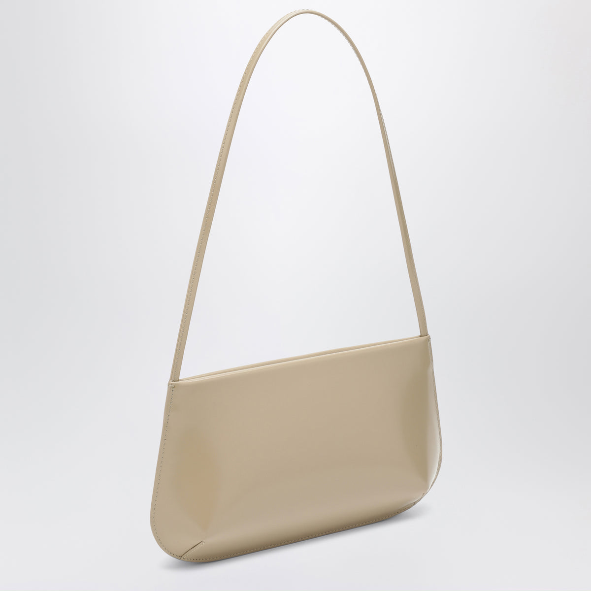 Light beige Bra bag in brushed leather