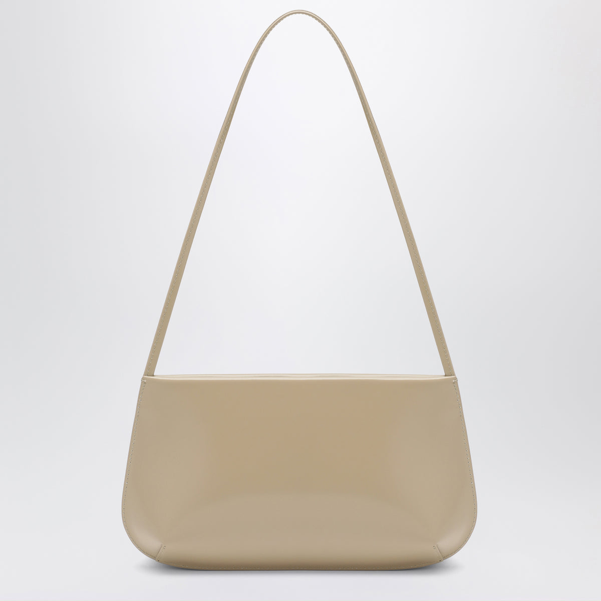 Light beige Bra bag in brushed leather