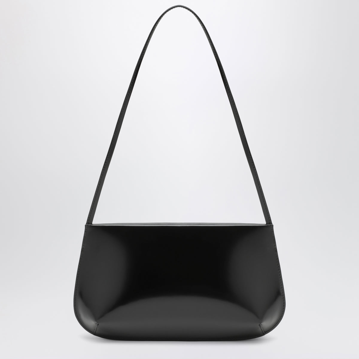Black Bra bag in brushed leather