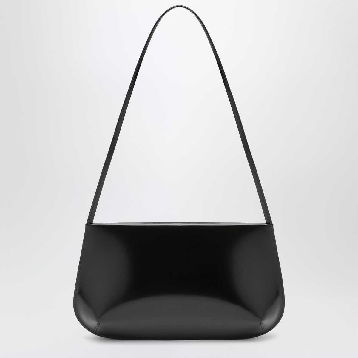 Black Bra bag in brushed leather