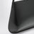 Black Bra bag in brushed leather