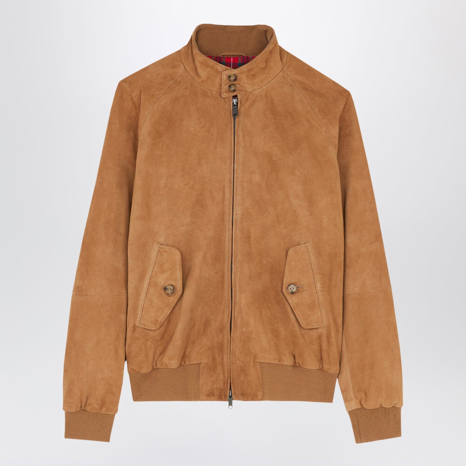 Giacca G9 in pelle scamosciata Tobacco