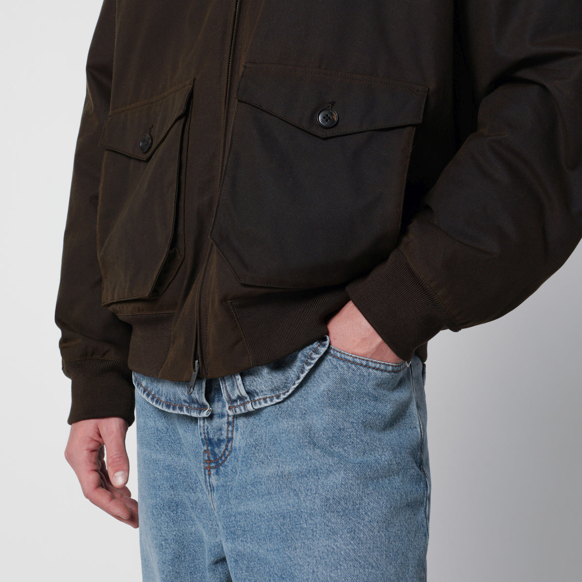 Deep Moss green G9 jacket in waxed cotton