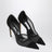 Brigitte 100 pumps in black suede and mesh