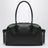 Brioche Duffle Bag in Black Pebble-Grained Leather