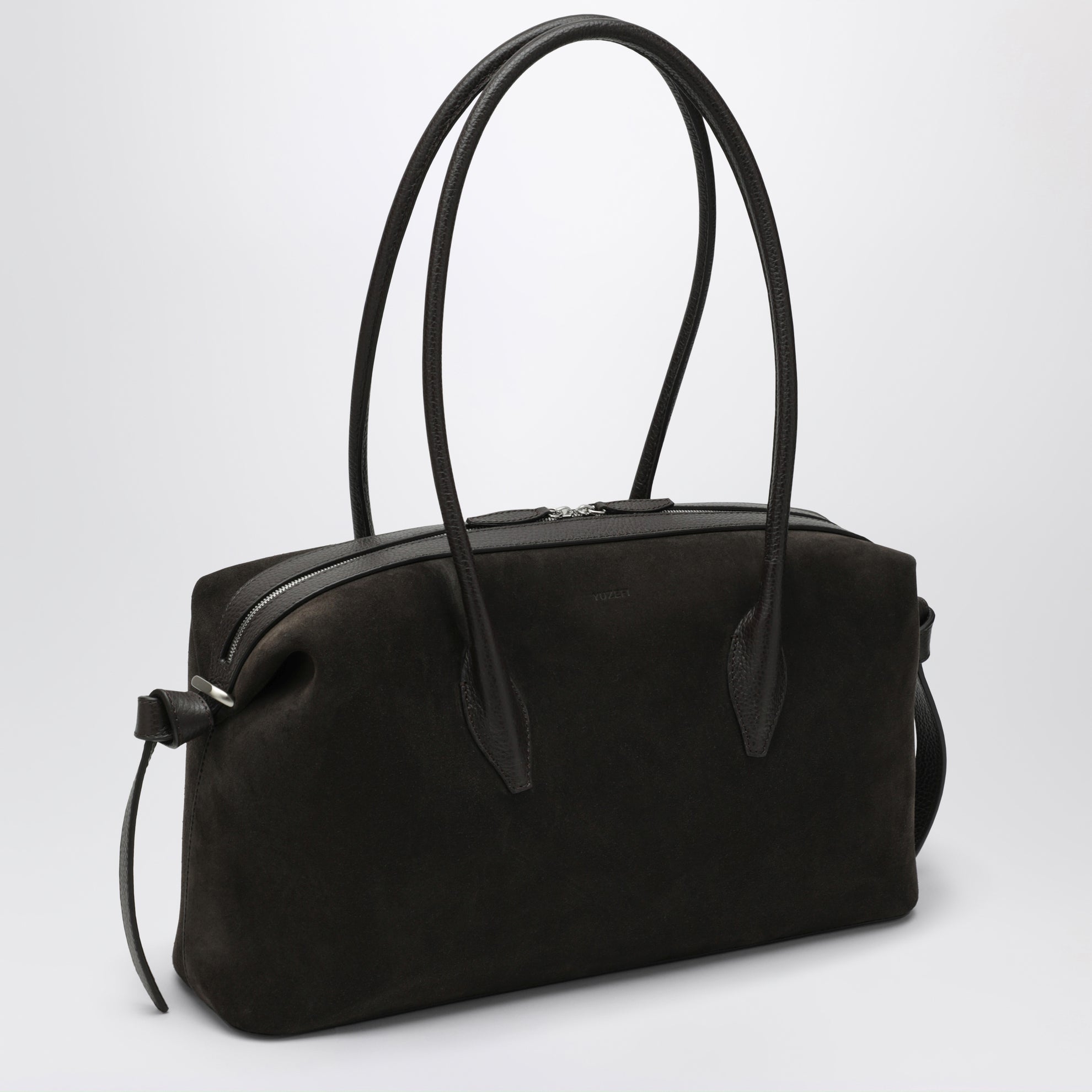 Borsa duffle Brioche in camoscio color Ganache