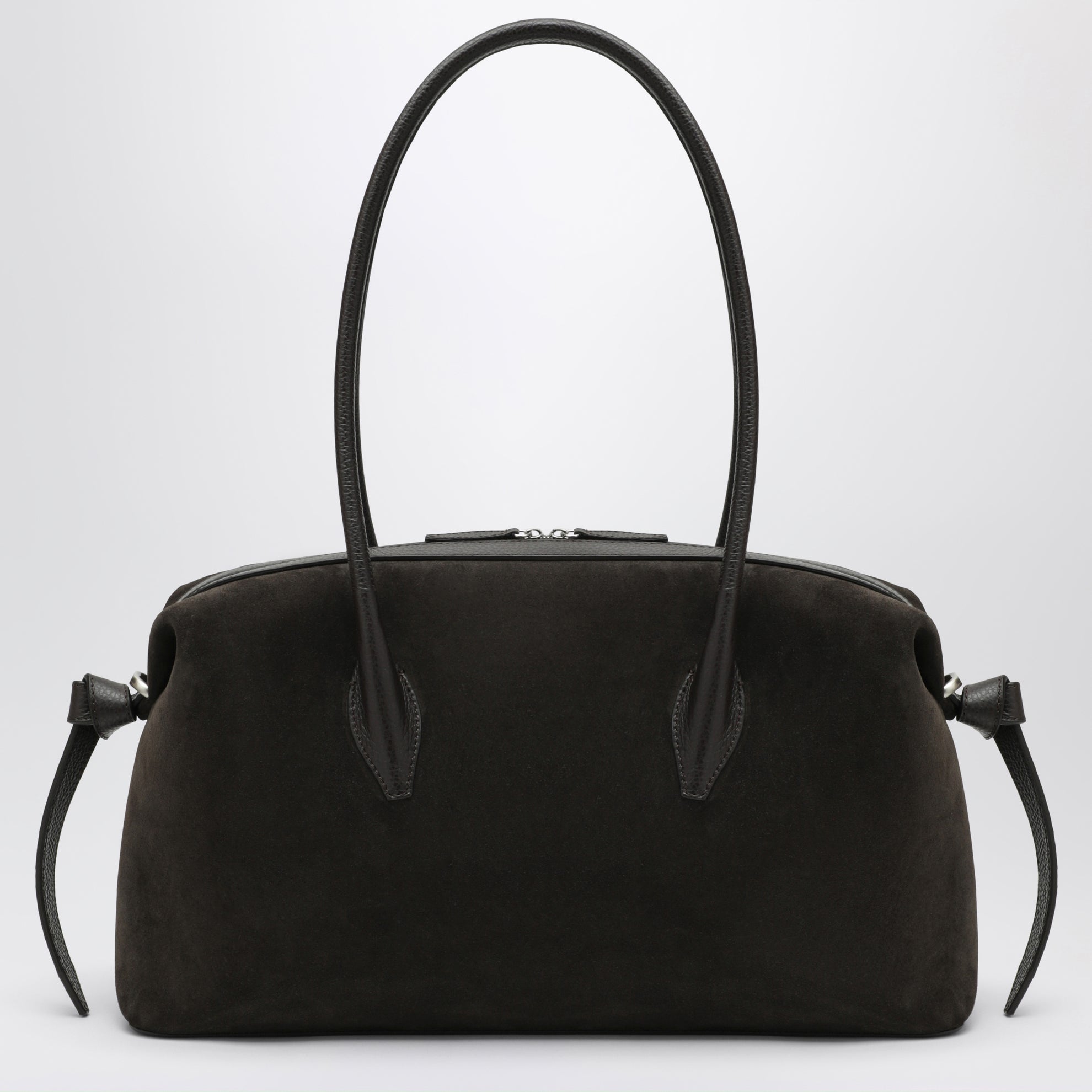 Borsa duffle Brioche in camoscio color Ganache