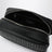 Trousse Atene en cuir de veau plongé tressé noire