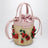 Mini secchiello Botanica in rafia e pelle