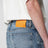 Jeans blu medio effetto slavato