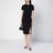 Black wool skirt with metal button 4G