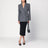 Black midi skirt with pleats on the back