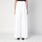 Pantalon plissé blanc en coton