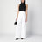 Pantalon plissé blanc en coton