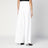 Pantalon plissé blanc en coton