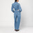 Tuta blu chiaro in denim