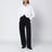 Pantalone nero in lana