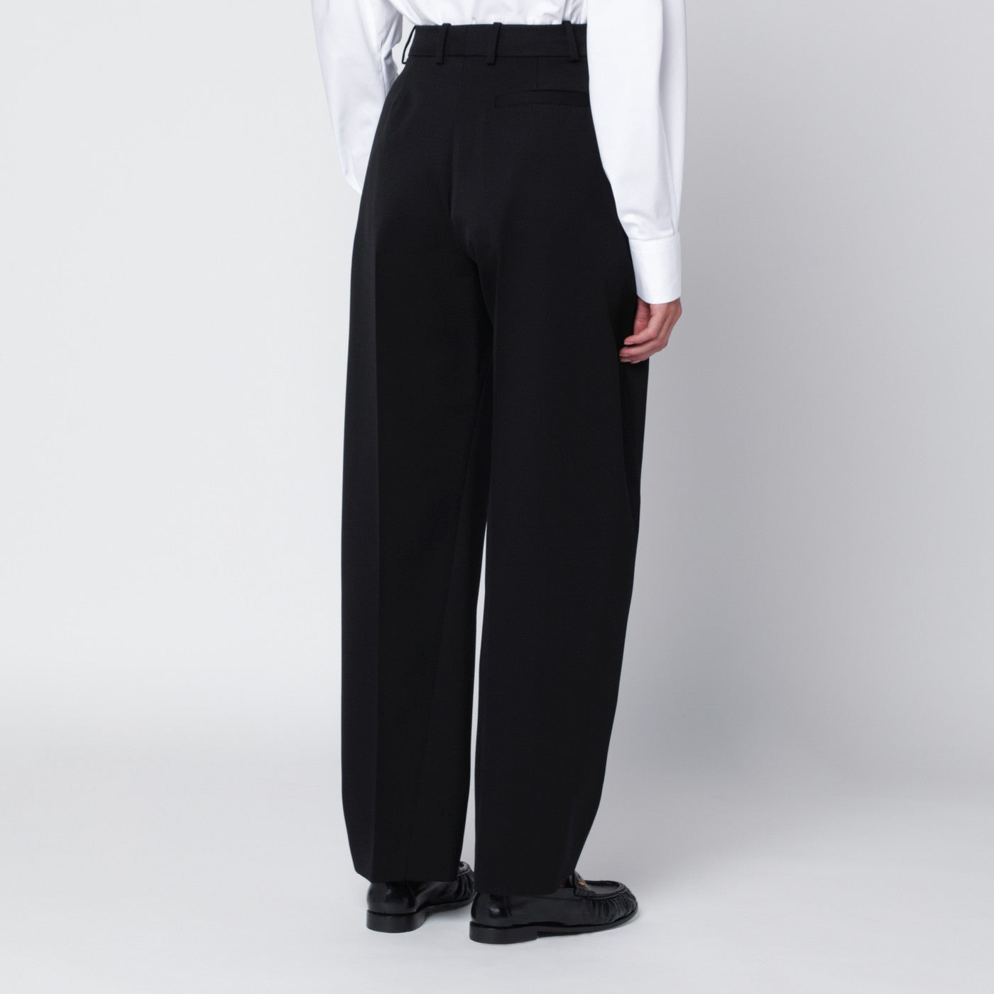 Pantalone nero in lana