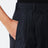 Navy blue pinstripe wool trousers