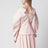 Pink cut-out poplin shirt
