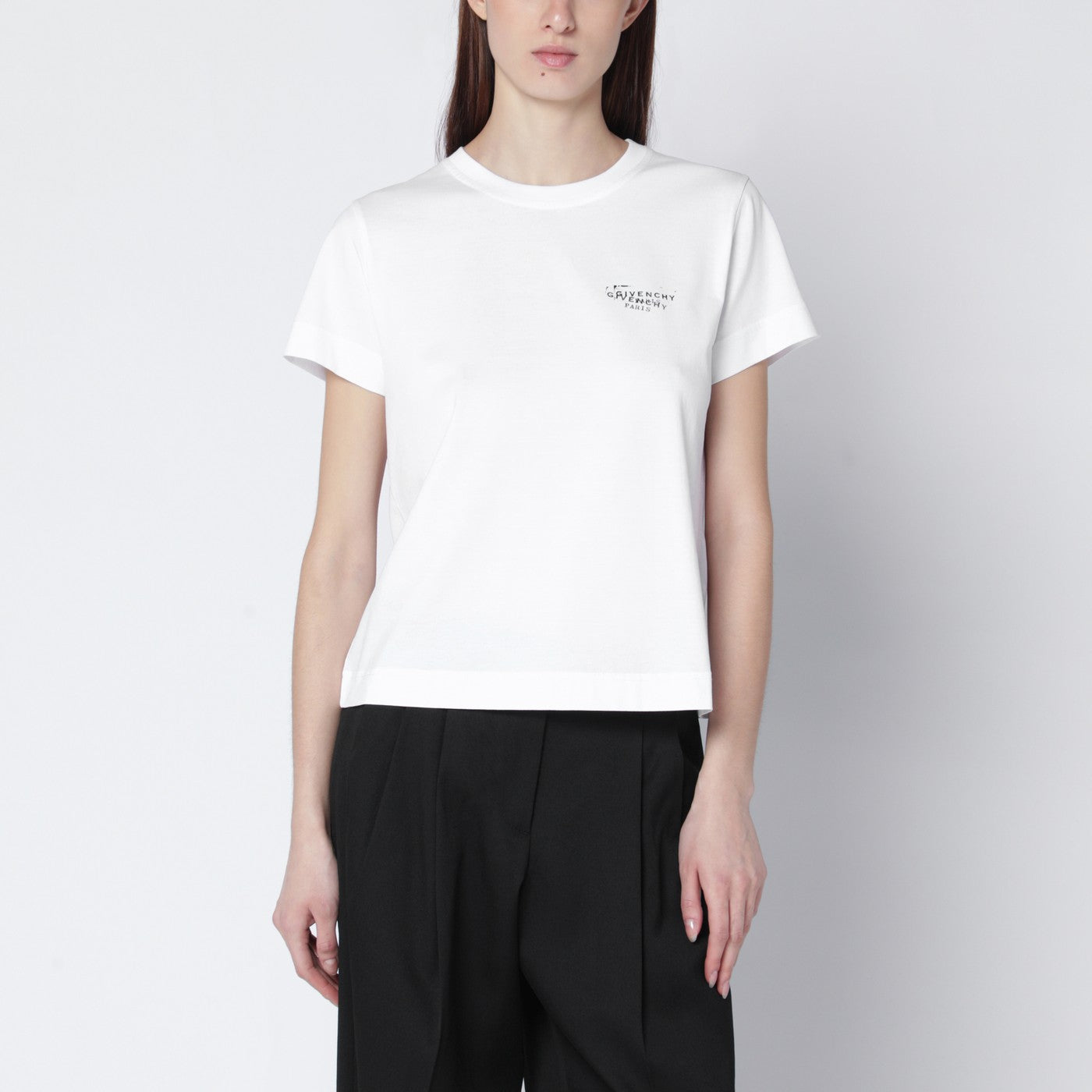Givenchy White T-shirt with logo print | TheDoubleF