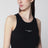 Canotta taglio slim nera con logo