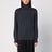 Dark grey turtleneck with drawstring