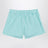 Shorts en coton rayé vert d’eau