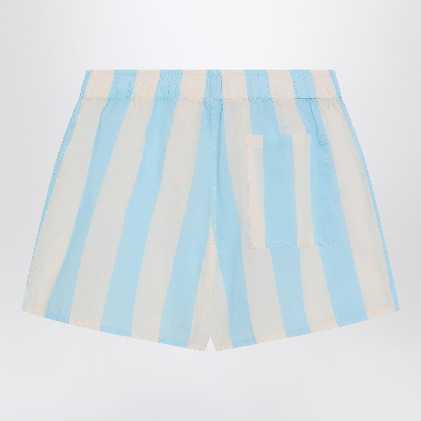 Blue/white striped Boxy Jr Shorts