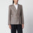 Saona Charmer double-breasted jacket in beige with check pattern