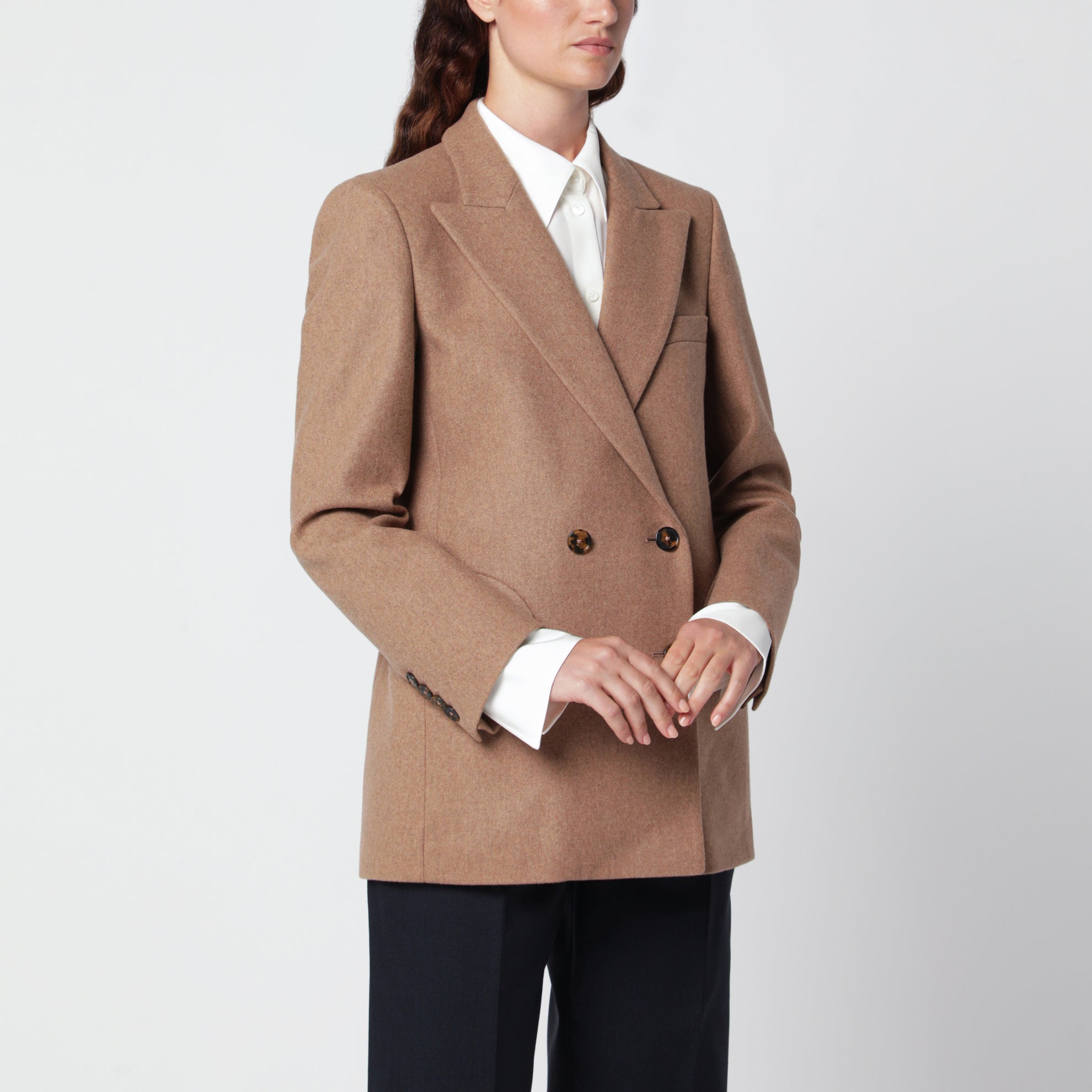 Everyday Blazer aus camelbrauner Schurwolle
