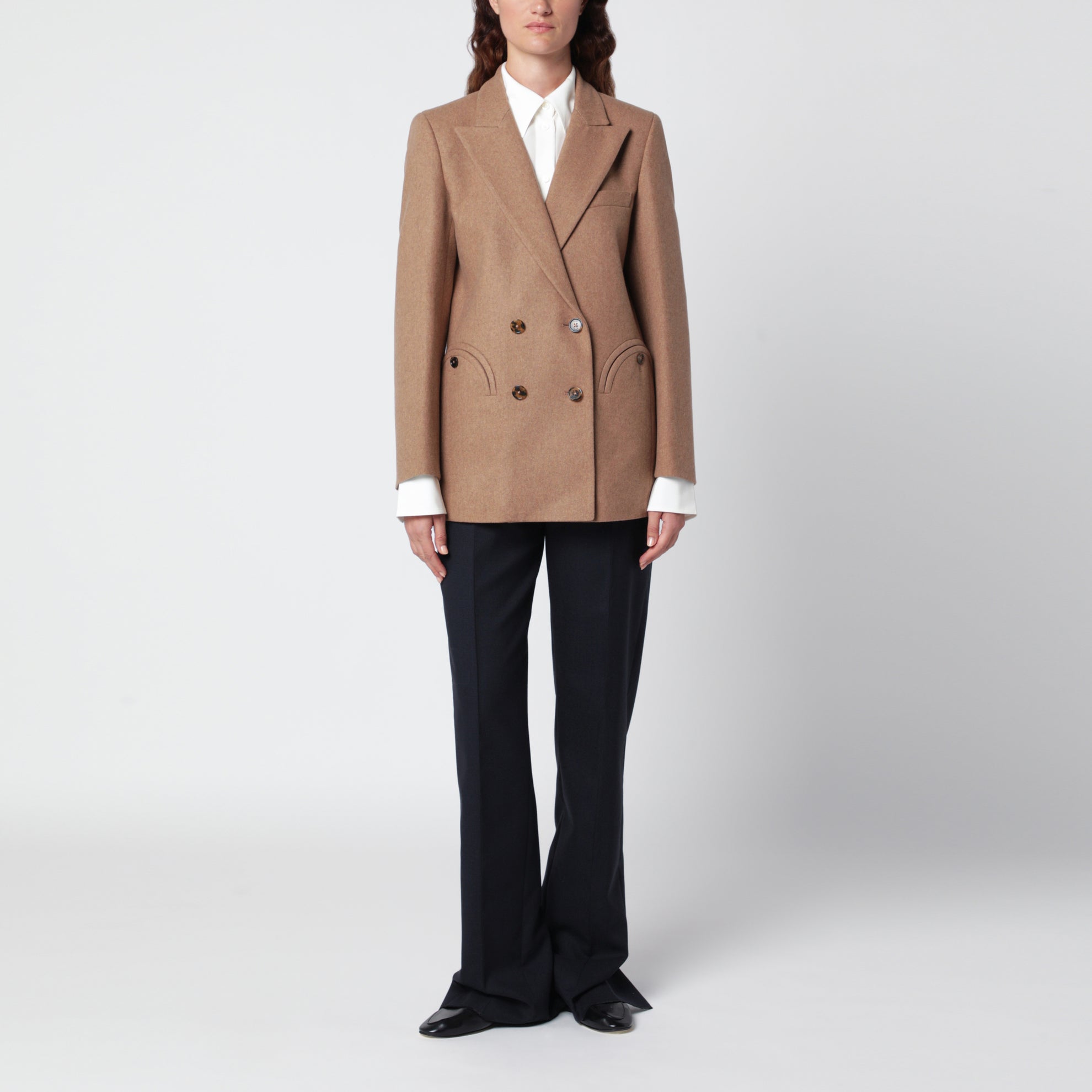 Everyday Blazer aus camelbrauner Schurwolle