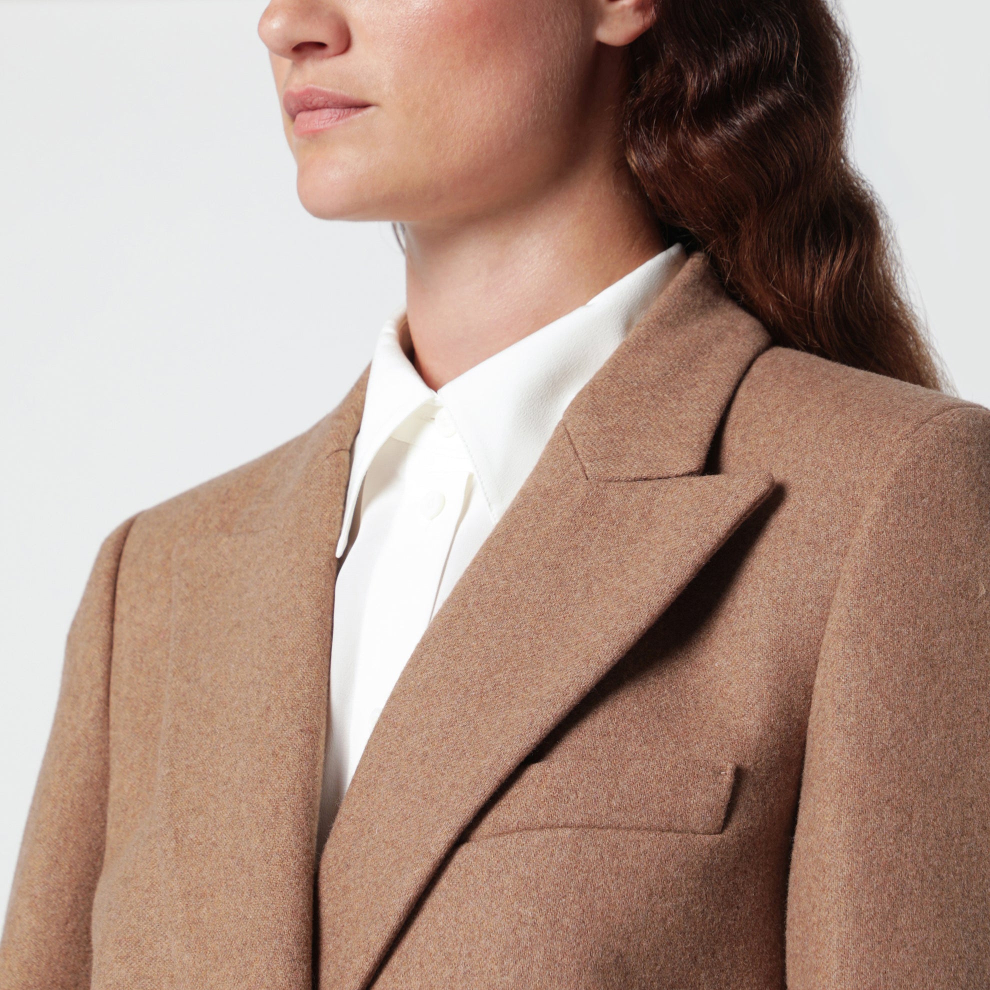 Everyday Blazer aus camelbrauner Schurwolle