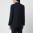 Double-breasted jacket in navy blue wool and mohair
