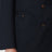 Double-breasted jacket in navy blue wool and mohair