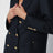 Veste croisée en laine bleu marine
