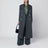 Black houndstooth double-breasted coat