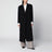 Cappotto doppiopetto nero in lana