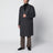 Cappotto doppiopetto grigio antracite in lana