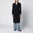 Cappotto doppiopetto blu in lana
