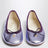 Ballerines Lisa en cuir lilas irisé