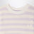 Farah T-Shirt mit lila/elfenbeinfarbenen Streifen