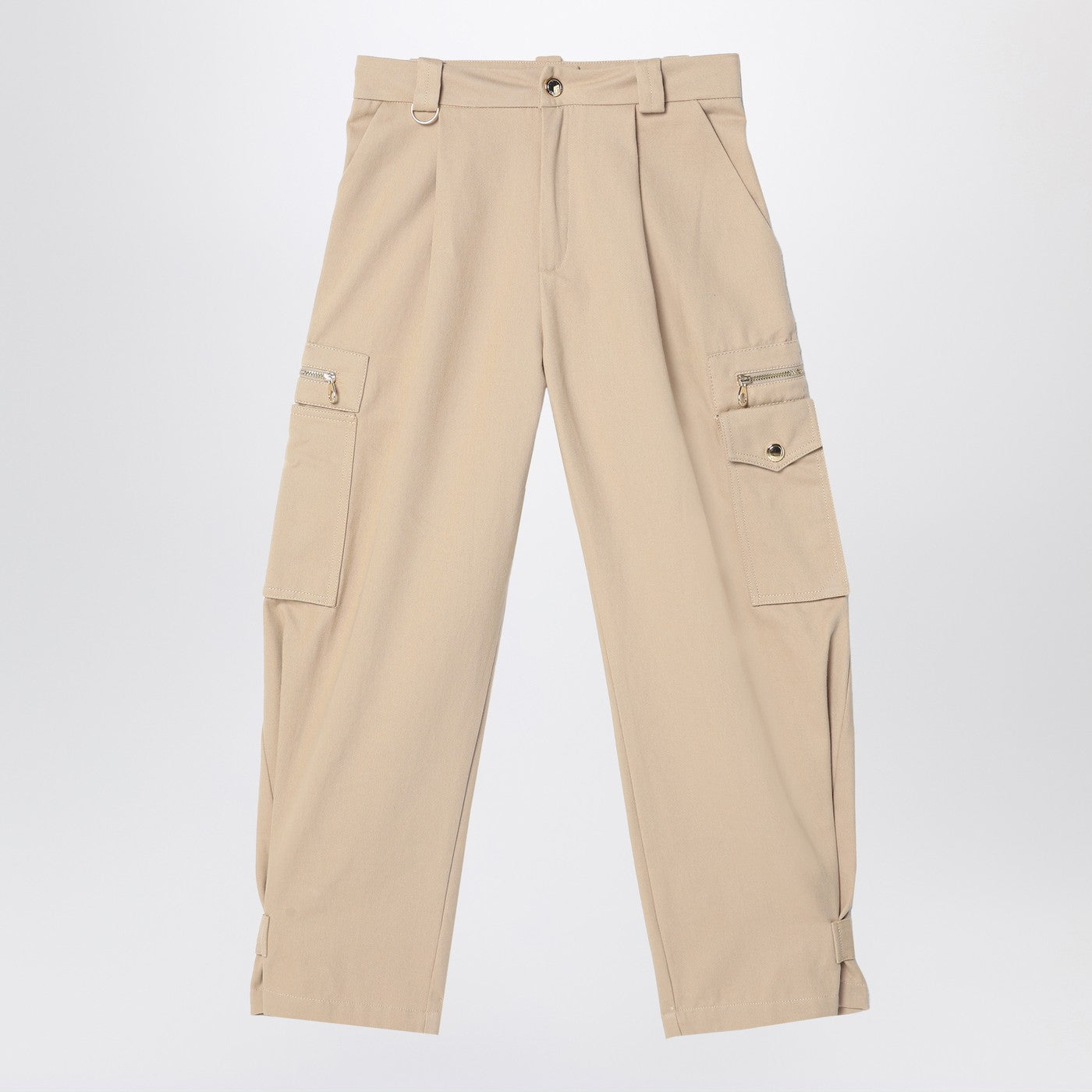 Cargo-Hose in Beige aus Baumwolle