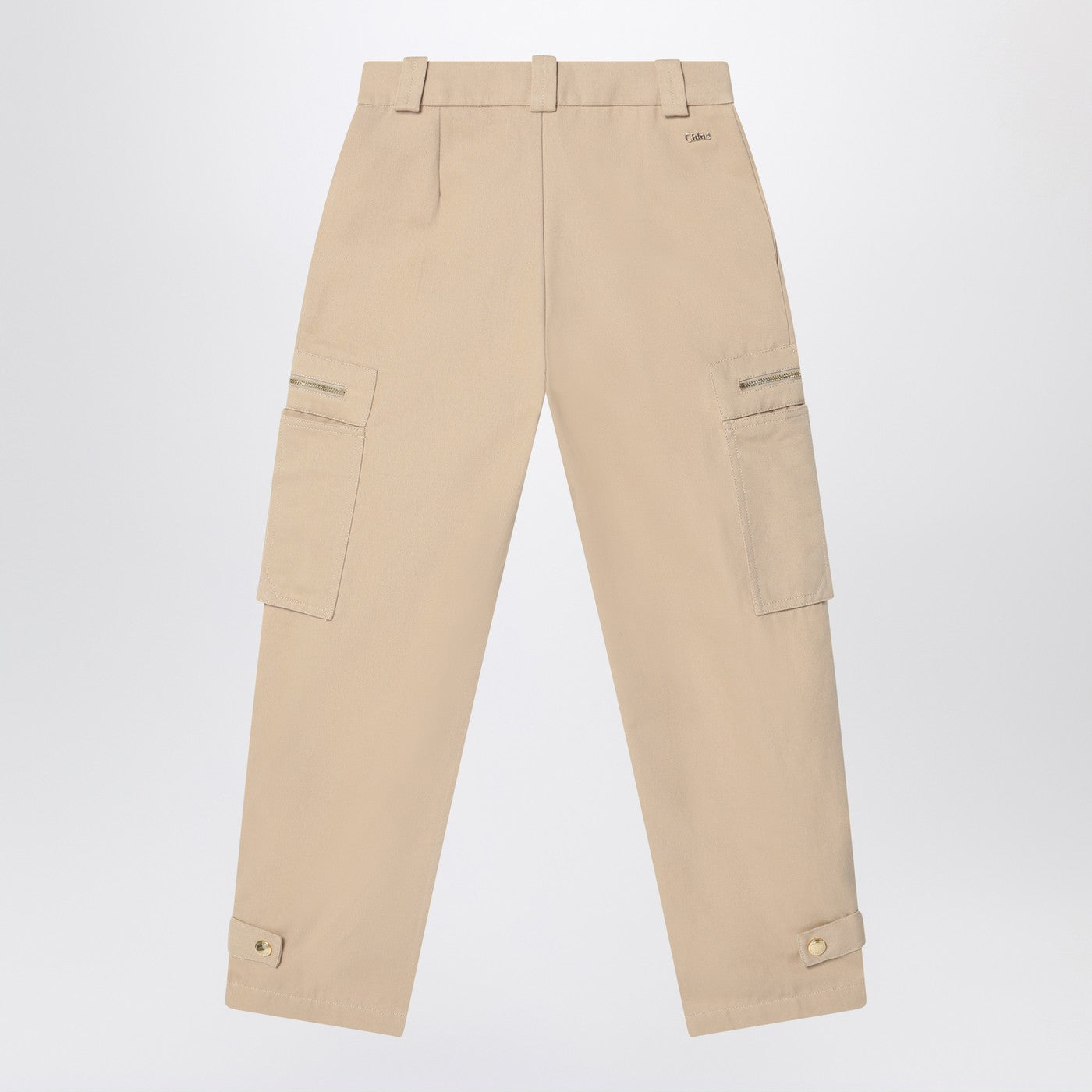 Cargo-Hose in Beige aus Baumwolle
