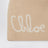 Berretto con pompon beige con logo