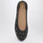 Black ballet flats with small studs