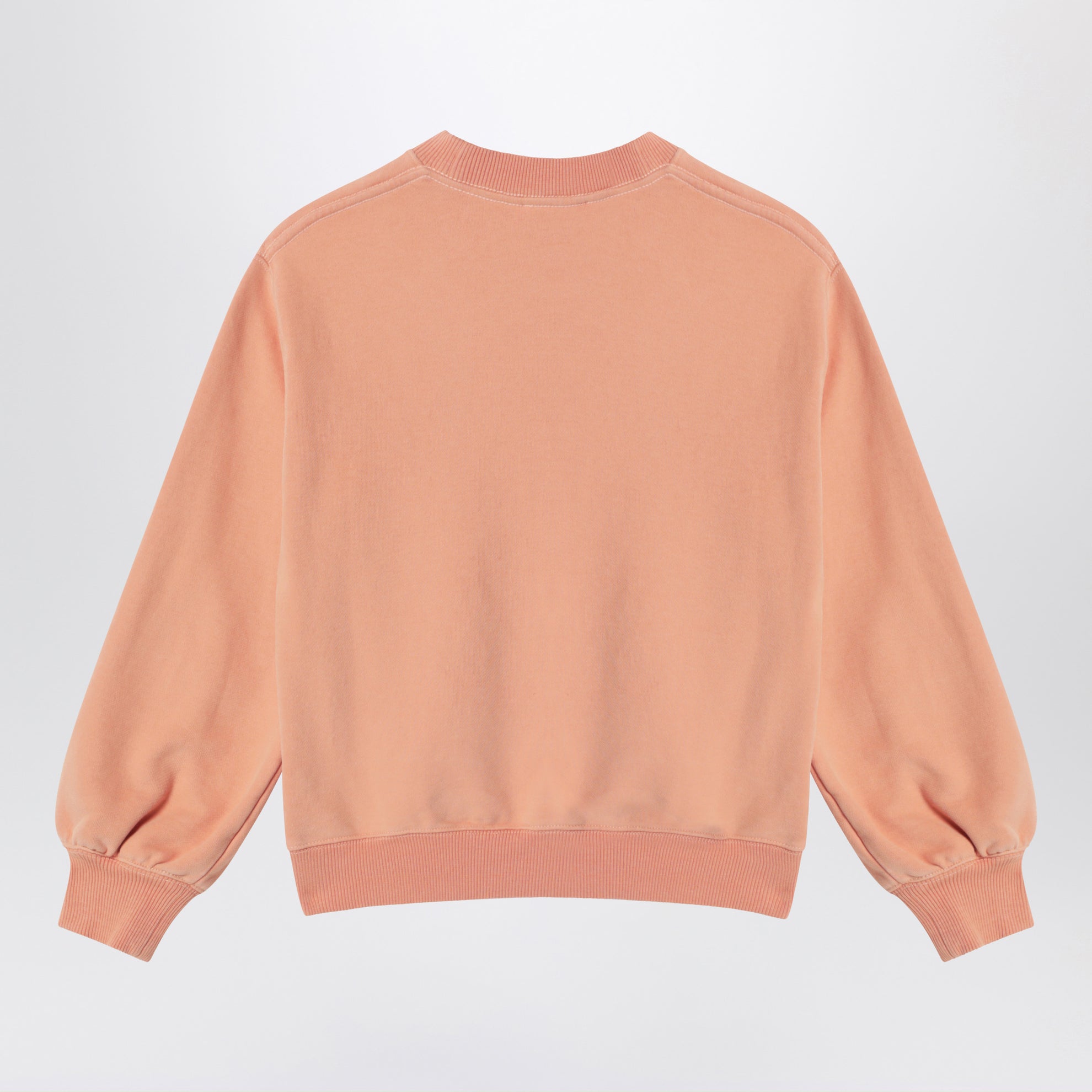 Sweat couleur abricot avec logo imprimé