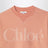 Sweat couleur abricot avec logo imprimé