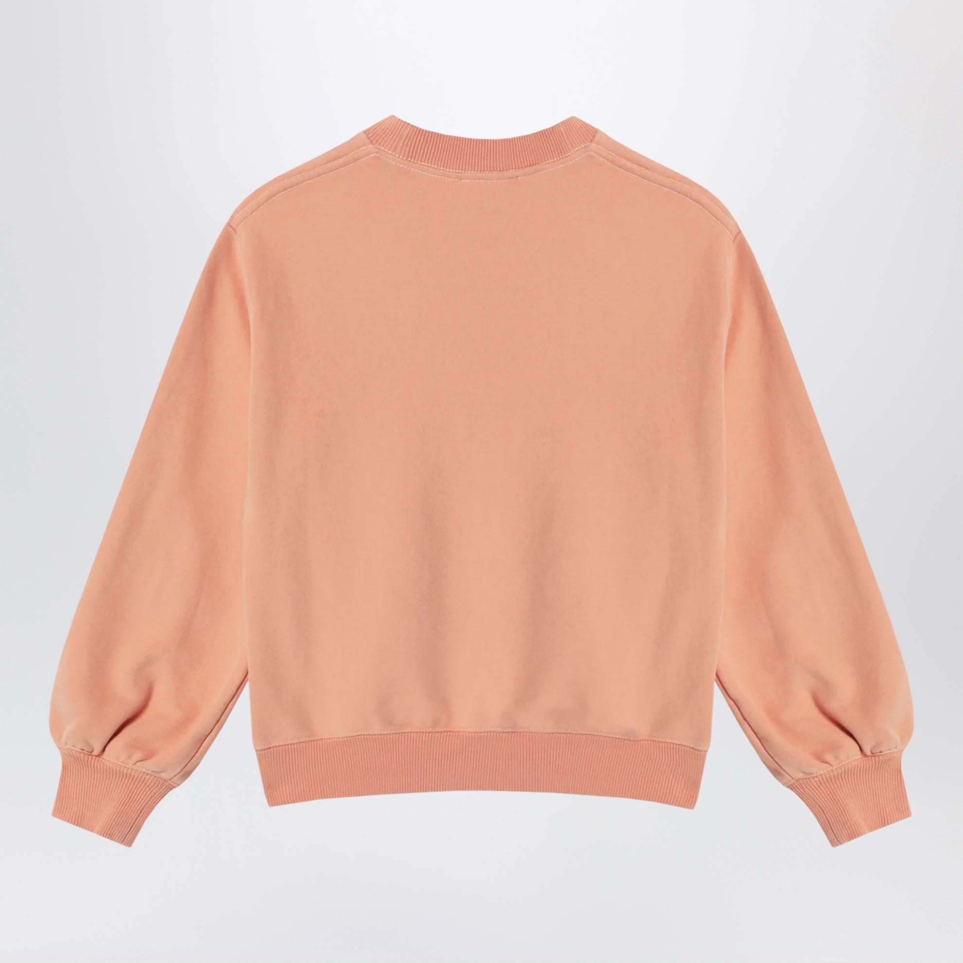 Sweat couleur abricot avec logo imprimé